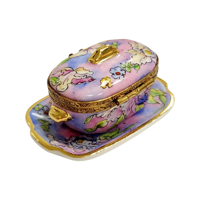 Elegant Porcelain Soup Tureen for Luxury Dining Porcelain Limoges China French Trinket Box