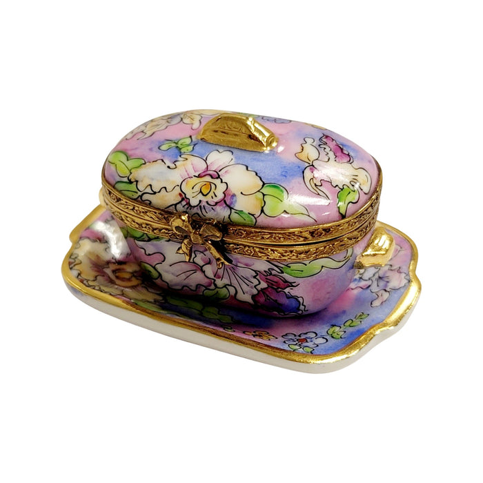 Elegant Porcelain Soup Tureen for Luxury Dining Porcelain Limoges China French Trinket Box
