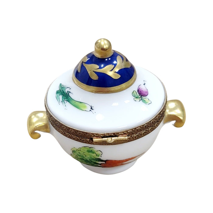 Elegant Porcelain Tureen for Gourmet Dining Porcelain Limoges Home China French Trinket Box