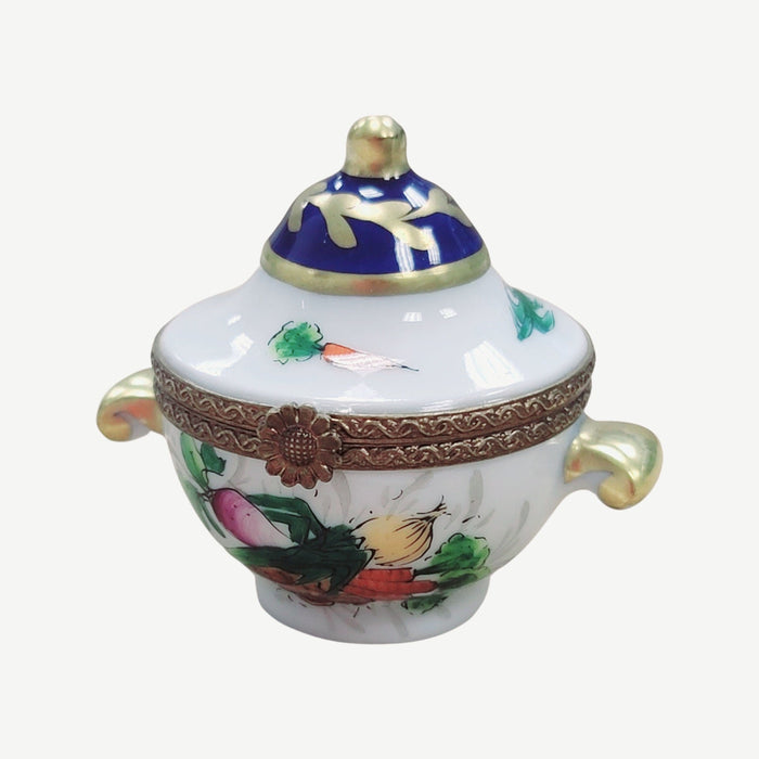 Elegant Porcelain Tureen for Gourmet Dining Porcelain Limoges Home China French Trinket Box