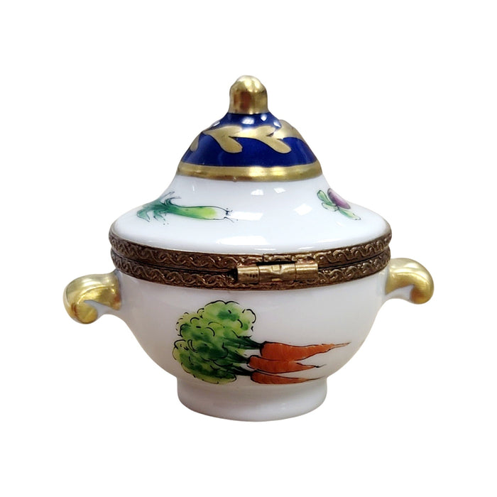 Elegant Porcelain Tureen for Gourmet Dining Porcelain Limoges Home China French Trinket Box