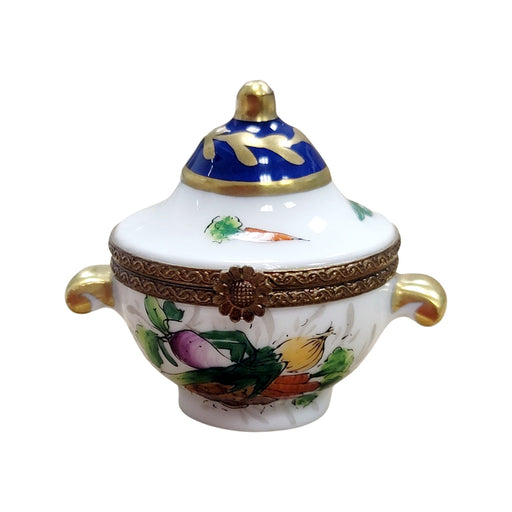 Elegant Porcelain Tureen for Gourmet Dining Porcelain Limoges Home China French Trinket Box