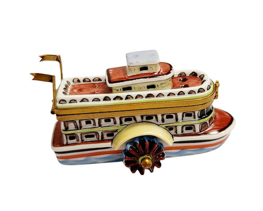 Elegant River Boat for Collectors Porcelain Limoges boat united states French Trinket Box
