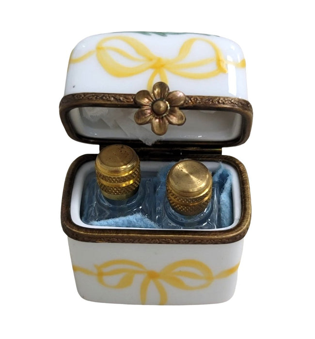 Elegant Rose Perfume Box for Sophisticated Gifting Porcelain Limoges Perfume French Trinket Box