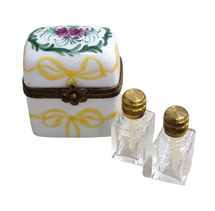 Elegant Rose Perfume Box for Sophisticated Gifting Porcelain Limoges Perfume French Trinket Box