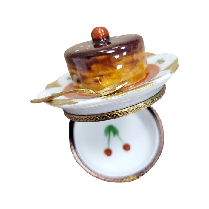 Elegant Souffle Dish for Porcelain Collectors Porcelain Limoges Dessert French Trinket Box