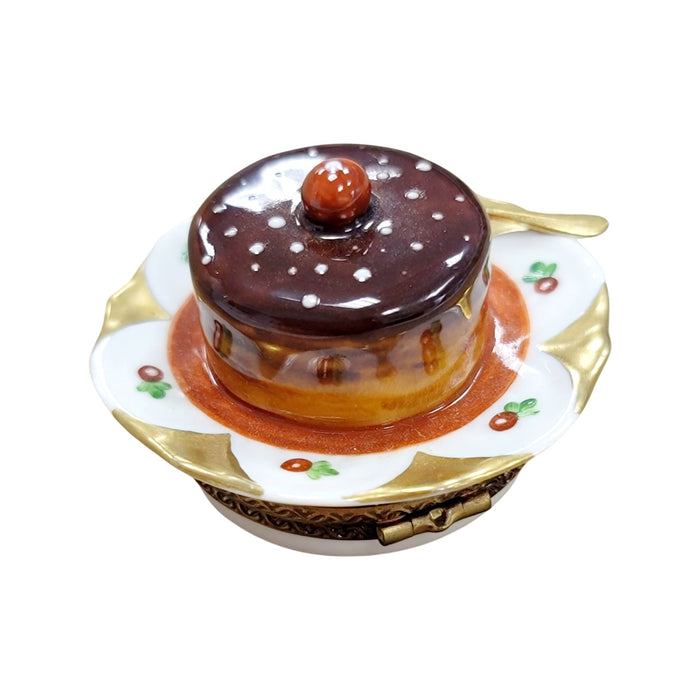 Elegant Souffle Dish for Porcelain Collectors Porcelain Limoges Dessert French Trinket Box
