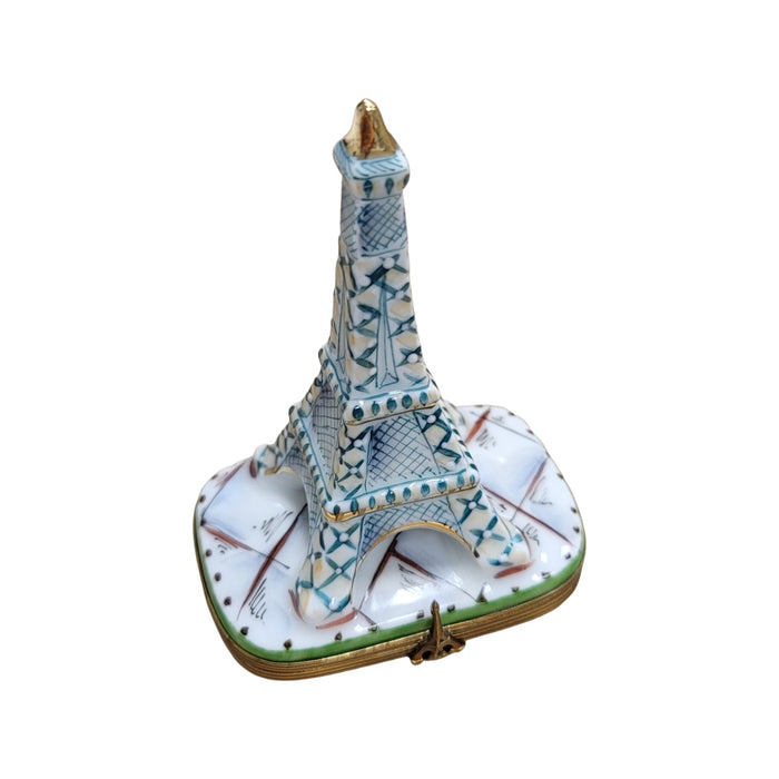 Elegant Eiffel Tower Box for Collectors Porcelain Limoges france French Trinket Box