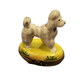 Elegant White Poodle Figurine for Dog Lovers Porcelain Limoges dog French Trinket Box