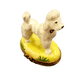 Elegant White Poodle Figurine for Dog Lovers Porcelain Limoges dog French Trinket Box