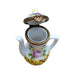 Elegant Teapot Limoges Box for Home Décor Porcelain Limoges China French Trinket Box
