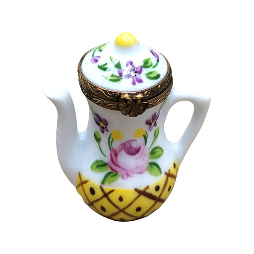 Elegant Teapot Limoges Box for Home Décor Porcelain Limoges China French Trinket Box