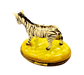 Elegant Zebra Figurine for Collectors Porcelain Limoges wild animals French Trinket Box