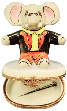 Elephant in Tuxedo Limoges Box for Unique Collectors Porcelain Limoges Wild Limoges baby French Trinket Box