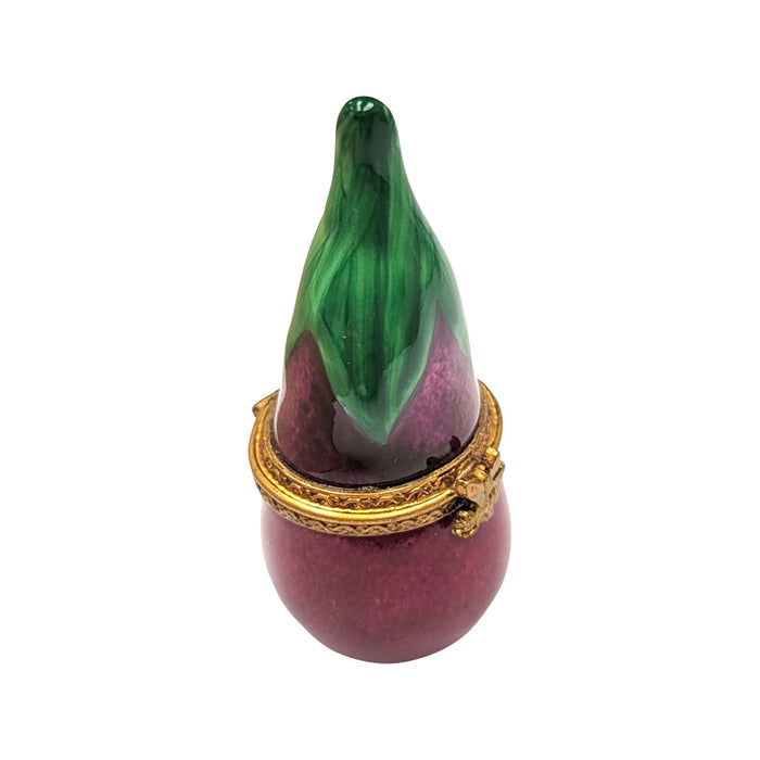 Exquisite Eggplant Limoges Box for Collectors Porcelain Limoges vegetables French Trinket Box