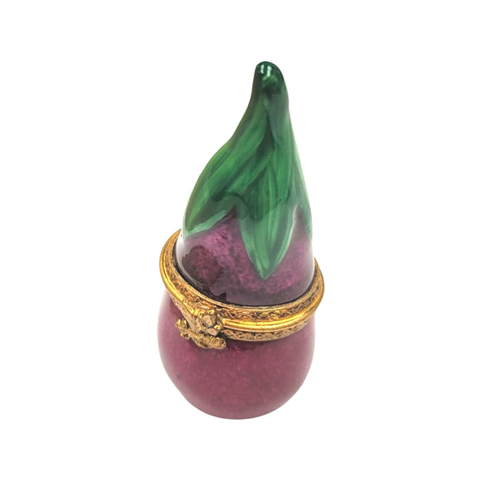 Exquisite Eggplant Limoges Box for Collectors Porcelain Limoges vegetables French Trinket Box