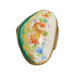Exquisite Green Floral Limoges Box for Collectors Porcelain Limoges shaped French Trinket Box