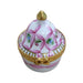 Exquisite Pink Tent Box for Elegant Decor Porcelain Limoges Shaped French Trinket Box