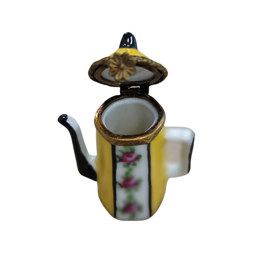 Yellow Teapot Limoges Box for Collectors Porcelain Limoges China French Trinket Box