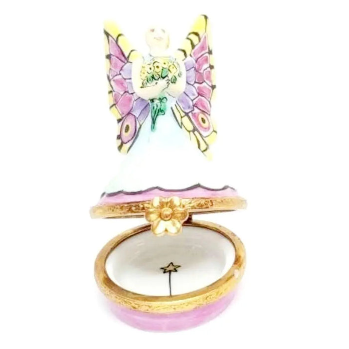 Fairy Mystical Limoges Box for Collectors Porcelain Limoges fairy tale myth baby gift French Trinket Box