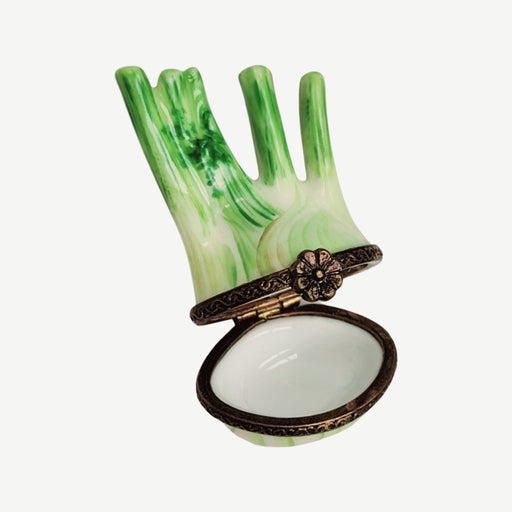 Fennel Flower Limoges Box for Collectors Porcelain Limoges vegetables French Trinket Box