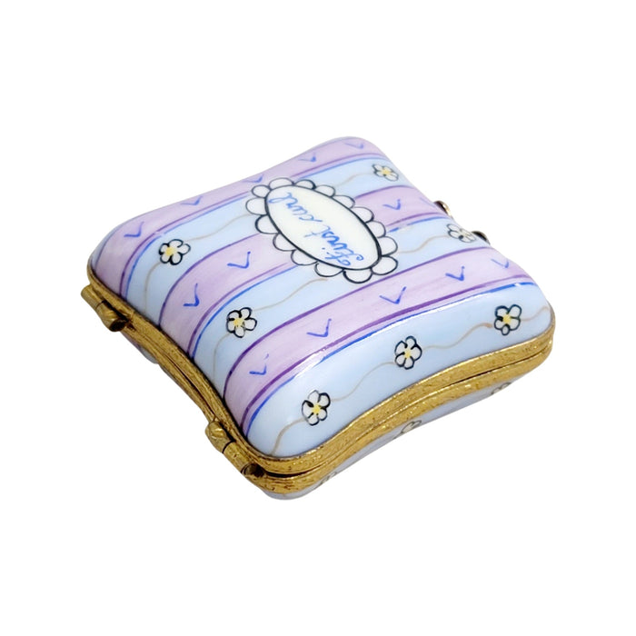 First Curl Keepsake Box Porcelain Limoges Baby Special Occasion French Trinket Box