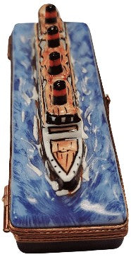Floating Titanic Limoges Box for Collectors Porcelain Limoges boats French Trinket Box