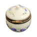 Floral Elegance Limoges Box for Collectors Porcelain Limoges round French Trinket Box