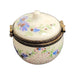 Floral Elegance Limoges Box for Collectors Porcelain Limoges round French Trinket Box
