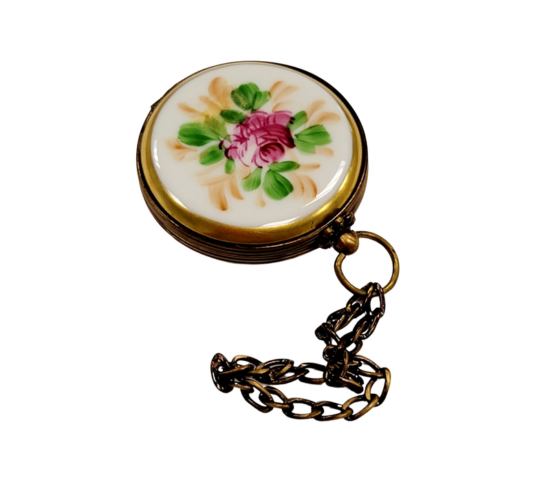 Floral Timepiece Limoges Box for Elegant Gifting Porcelain Limoges Home Fashion French Trinket Box