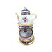 Flower Teapot Figurine for Collectors Porcelain Limoges china home French Trinket Box