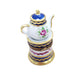Flower Teapot Figurine for Collectors Porcelain Limoges china home French Trinket Box