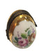 Flowered Limoges Egg Picture Frame for Elegant Home Porcelain Limoges egg French Trinket Box