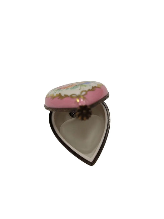 Flowered Limoges Egg Picture Frame for Elegant Home Porcelain Limoges egg French Trinket Box