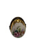 Flowered Limoges Egg Picture Frame for Elegant Home Porcelain Limoges egg French Trinket Box