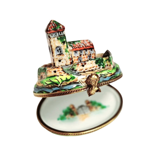 Fortified Castle Limoges Box for Collectors Porcelain Limoges monuments myth Fairy Tale French Trinket Box