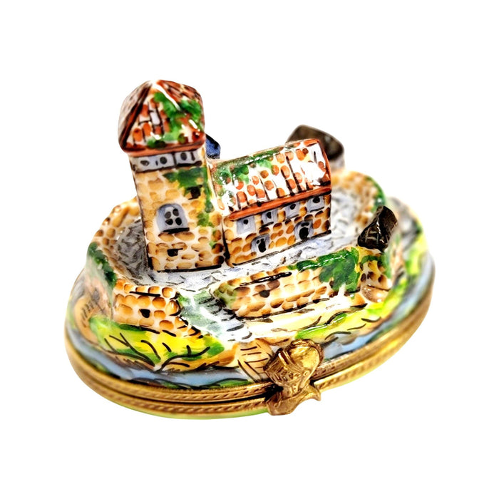 Fortified Castle Limoges Box for Collectors Porcelain Limoges monuments myth Fairy Tale French Trinket Box