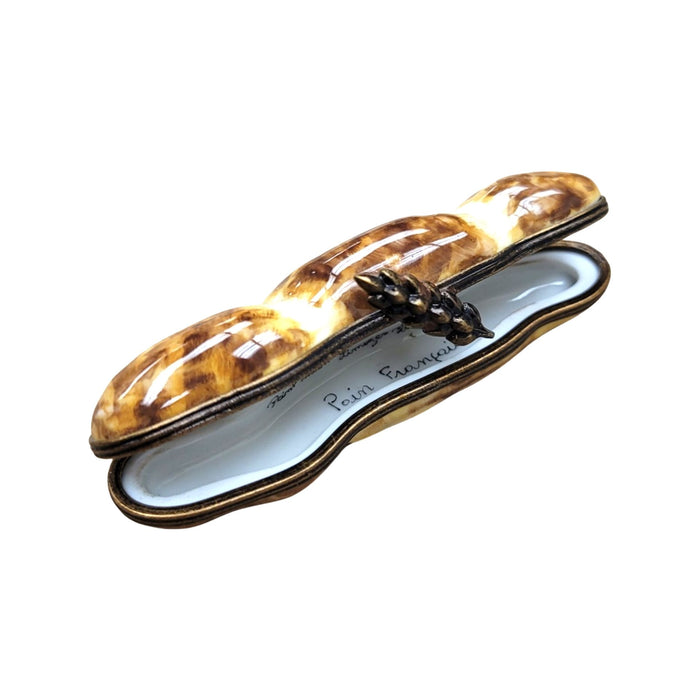 French Baguette Box for Collectors Porcelain Limoges food French Trinket Box