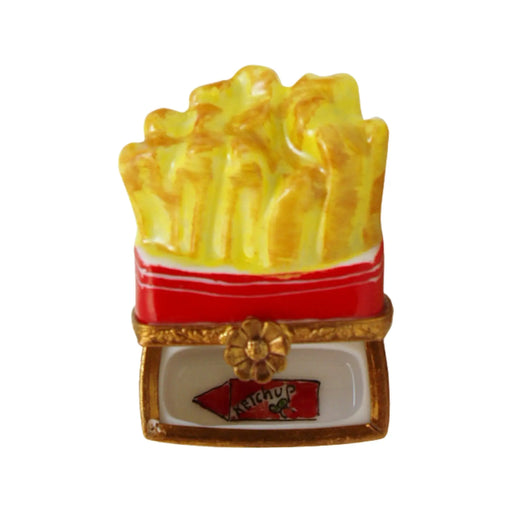 French Fries Limoges Box for Kitchen Decor Porcelain Limoges Food French Trinket Box