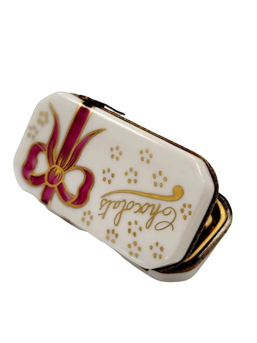 Hand-Painted Chocolate Box for Collectors Porcelain Limoges Dessert Love Valentine French Trinket Box