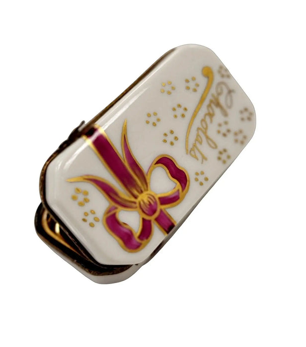 Hand-Painted Chocolate Box for Collectors Porcelain Limoges Dessert Love Valentine French Trinket Box
