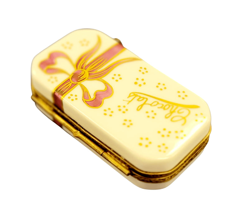 Hand-Painted Chocolate Box for Collectors Porcelain Limoges Dessert Love Valentine French Trinket Box