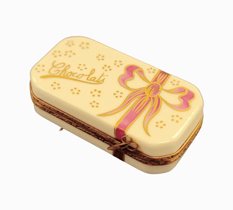 Hand-Painted Chocolate Box for Collectors Porcelain Limoges Dessert Love Valentine French Trinket Box