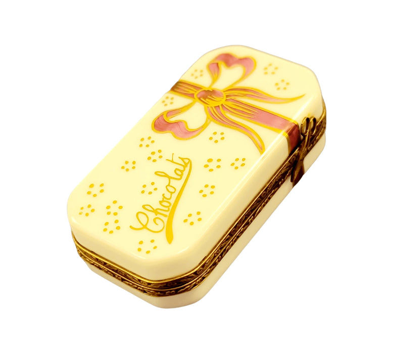 Hand-Painted Chocolate Box for Collectors Porcelain Limoges Dessert Love Valentine French Trinket Box