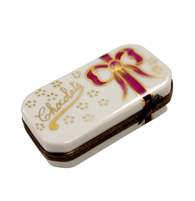 Hand-Painted Chocolate Box for Collectors Porcelain Limoges Dessert Love Valentine French Trinket Box