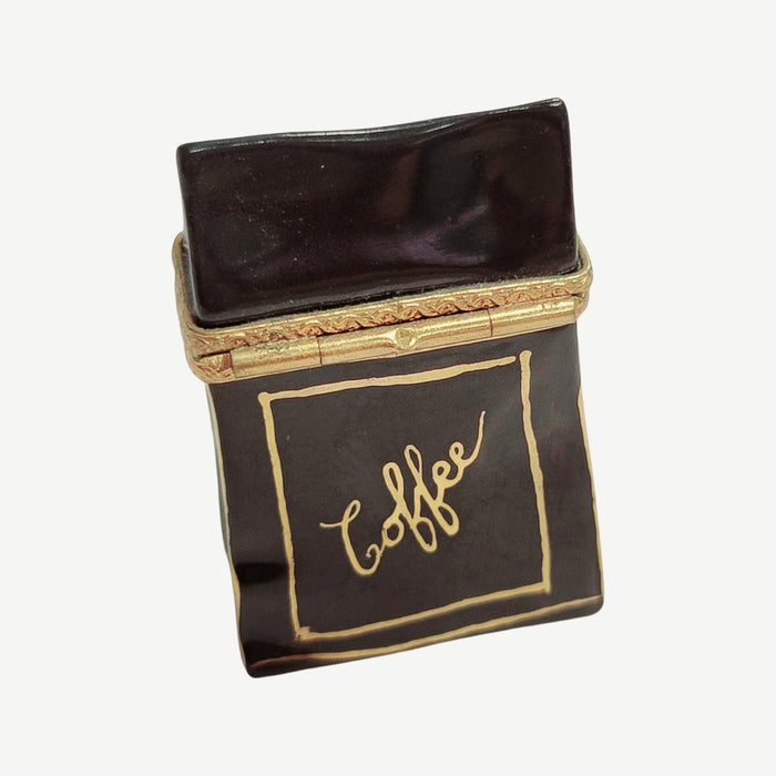 French Roast Coffee Delight for Coffee Lovers Porcelain Limoges beverage French Trinket Box