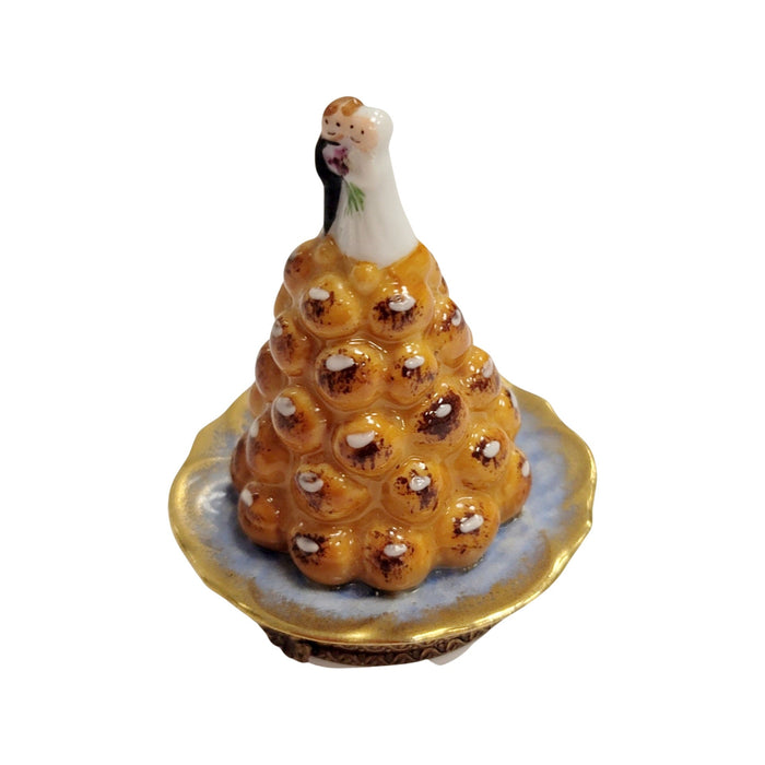 French Wedding Cake Keepsake for Couples Porcelain Limoges Limoges Wedding Limoges Boxes French Trinket Box