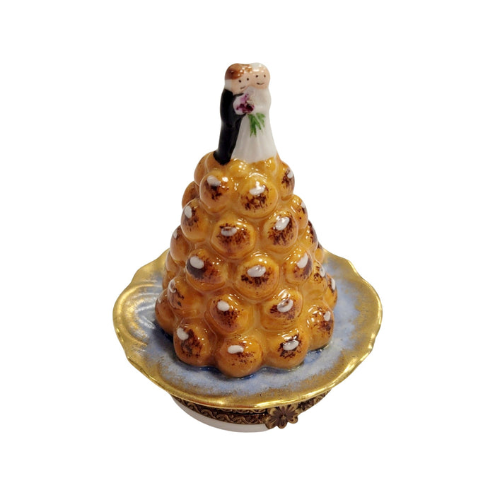 French Wedding Cake Keepsake for Couples Porcelain Limoges Limoges Wedding Limoges Boxes French Trinket Box