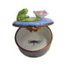 Frog On Water Lily Pad Limoges Box Porcelain Limoges frog LIMOGES BOXES turtle French Trinket Box