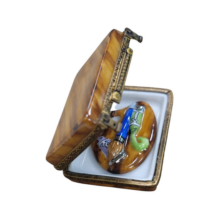 Fruit Art Paint Palette for Collectors Porcelain Limoges Fine Art fruit French Trinket Box